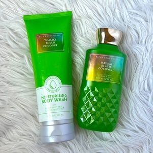 ⭐️BATH & BODY WORKS SHOWER DUO⭐️ WAIKIKI BEACH COCONUT 🌴🥥